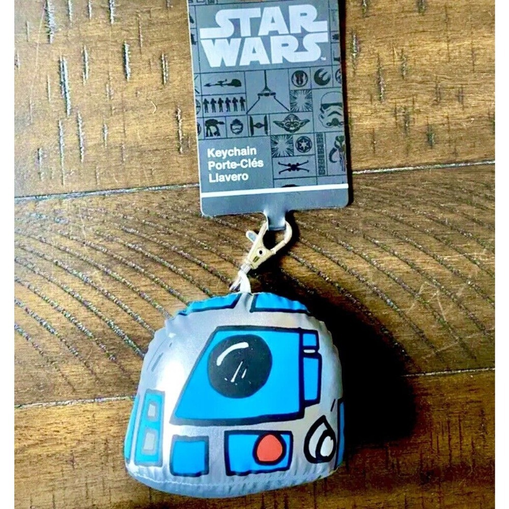 Disney Parks Star Wars R2D2 Droid Factory Soft Plush Keychain NWT!